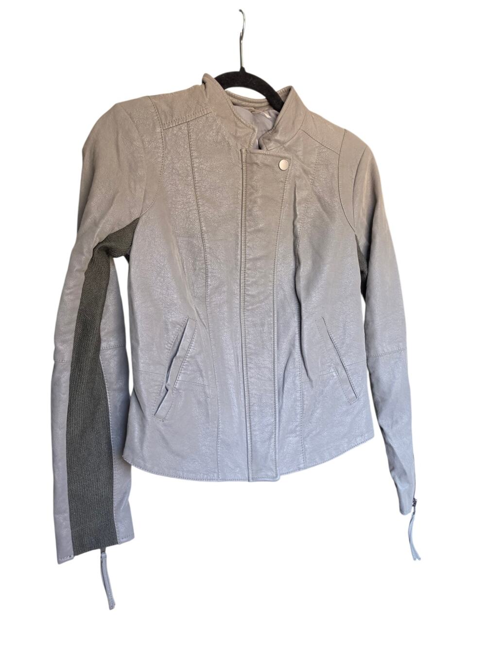 Free People Steel Mill Vegan Leather Moto Jacket - Size 4